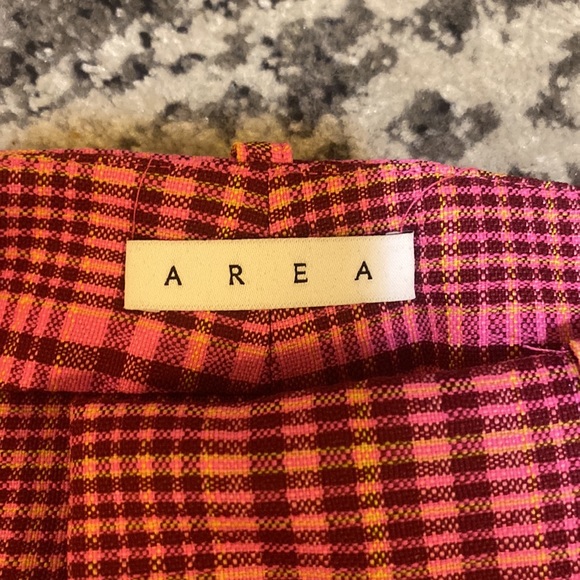 AREA Nameplate High Waisted Short Wool and Polyster - Picture 7 of 8